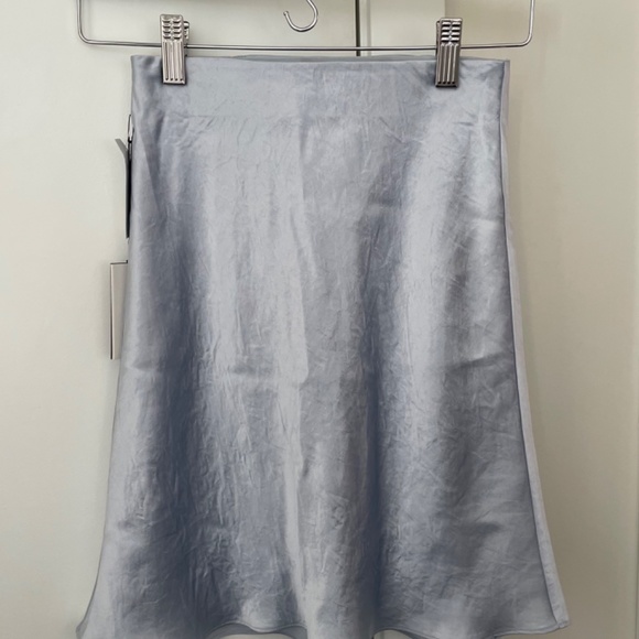 Slip Mini Skirt (Aritzia) Cement Blue - Picture 8 of 8